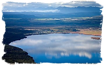 lake brunner township from the air