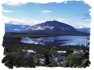 View over Lake Brunner from the cottage